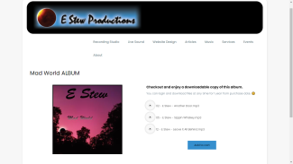 Mad World album | Brought to you by <b>E&nbsp;Stew</b> | Music streaming for a few songs | Purchase available for the full album